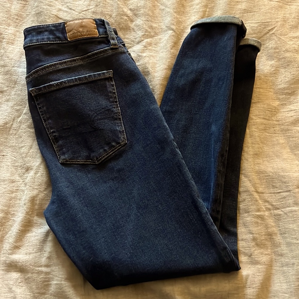 American Eagle, Super high rise denim jegging, size 4S